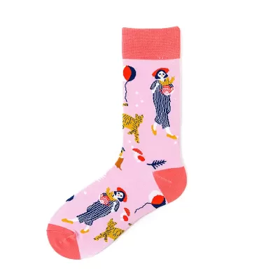 Urban Artistry: Abstract American-Style Hip Hop Socks - Art design 16