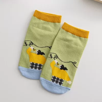 Japanese Cute Cartoon Boat Socks – Spring/Summer Ins Tide, Funny Illustration - Cartoon cool design 8