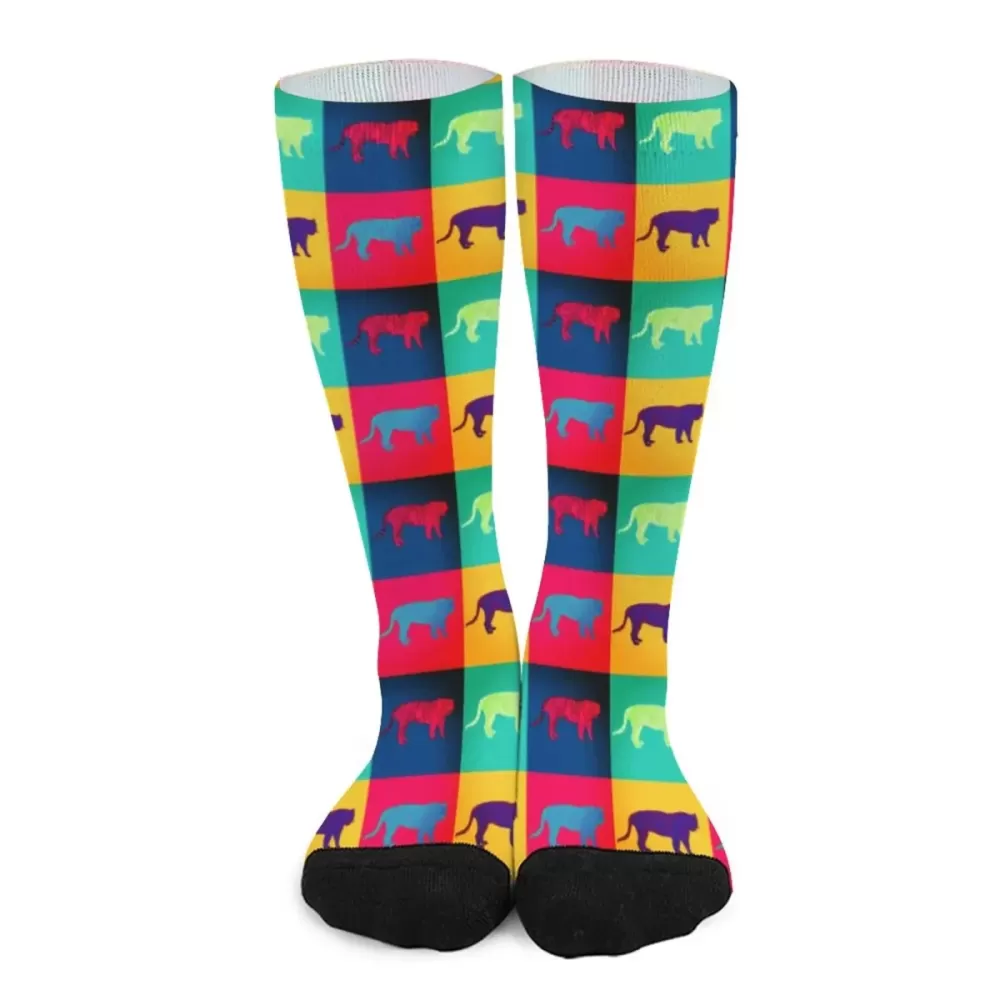 Multicolored Cat Socks