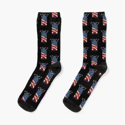 Organ-Inspired 4th July Socks