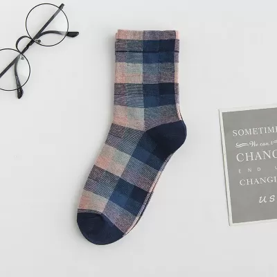 Striped Korean Socks - Gray