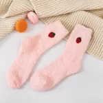 Sweet Slice: Cozy Fruit Socks - Pink