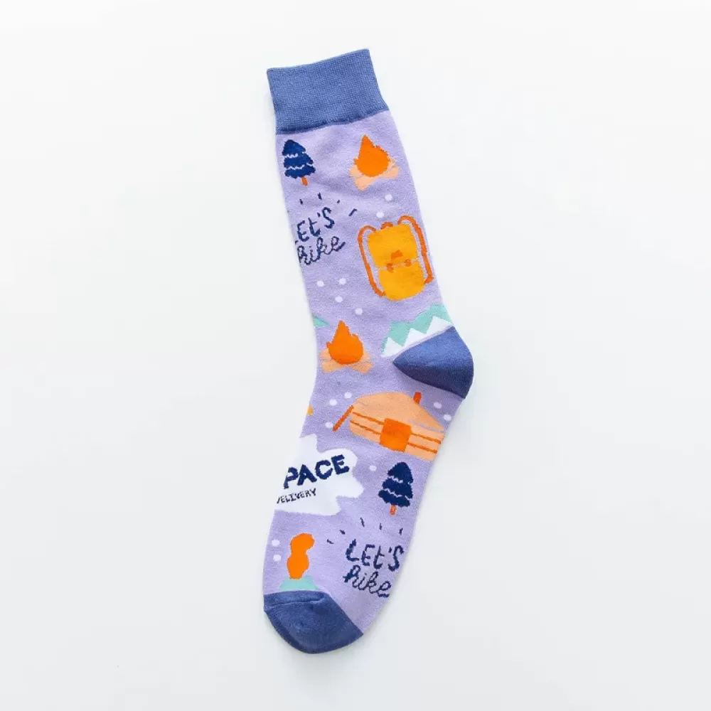 Urban Artistry: Abstract American-Style Hip Hop Socks - Art design 9