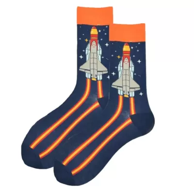 Astronaut Pattern Socks – Cool Colorful Socks - Astronaut Socks style 2