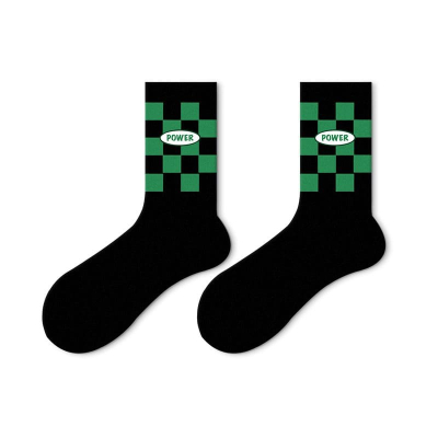 Neon Green Speed Stance Skateboard Crew Socks