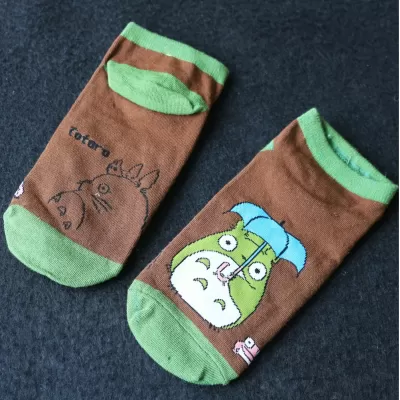 Totoro Ankle Socks - Pattern 2