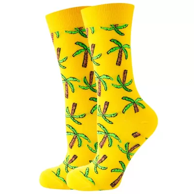 Tropical Palm Breeze Teal Blue Socks Collection