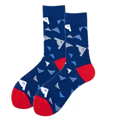 Astronaut Airplane Themed Cotton Socks – Fun Middle Tube Streetwear - Astronaut Socks style 17