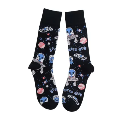 Cotton Astronaut Space Socks – Artistic and Fun - Astronaut-Space Socks style 10