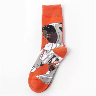 Game On: Sporty Patterned Crew Socks for Men and Boys - Design 2
