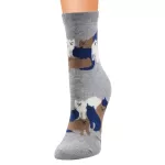 Misty Meow: Harajuku Cat Socks - Gray