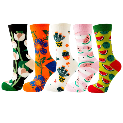 Turquoise Petal Bloom Colorful Blooms Collection Socks